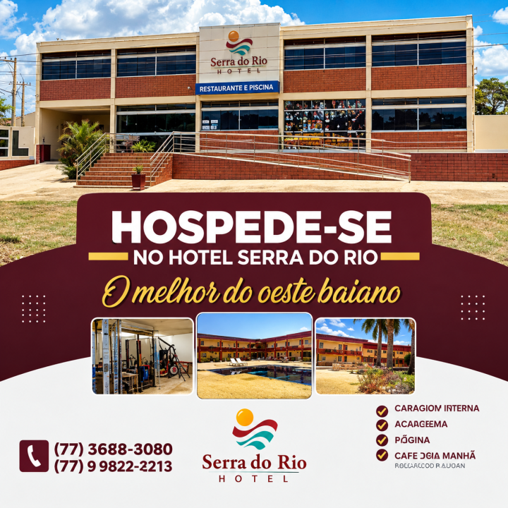 HOTE SERRA DO RIO - O MELHOR E MAIS COMPLETO DO OESTE BAIANO!